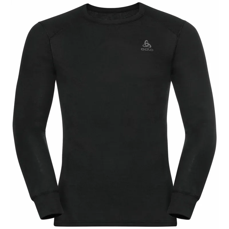 Odlo Mens Active Warm Eco Crew Neck L/S Top Black